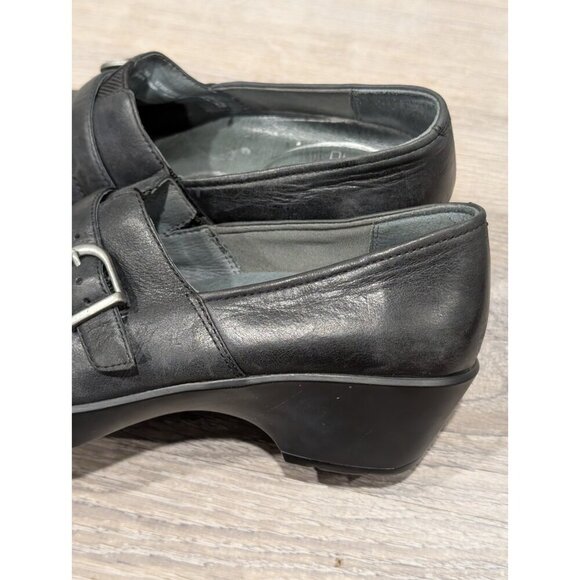 Dansko Tamara Womens Clog Size EU 39 - US 8.5-9 Buckle Black Leather Comfort - Picture 15 of 16